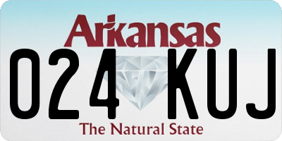 AR license plate 024KUJ