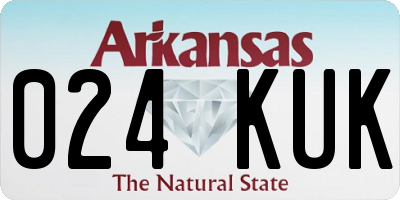 AR license plate 024KUK