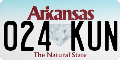 AR license plate 024KUN
