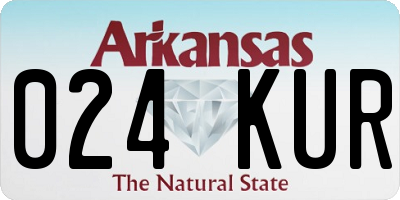 AR license plate 024KUR