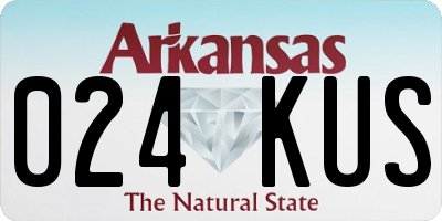 AR license plate 024KUS