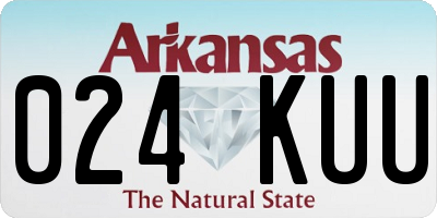 AR license plate 024KUU