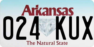 AR license plate 024KUX