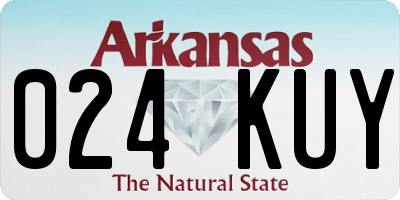 AR license plate 024KUY