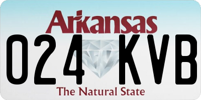 AR license plate 024KVB