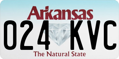 AR license plate 024KVC