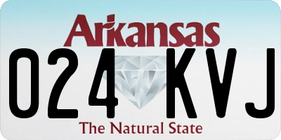 AR license plate 024KVJ
