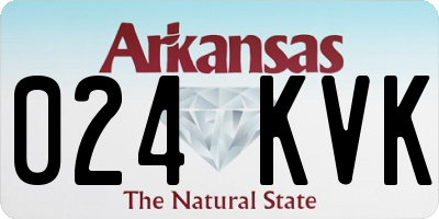 AR license plate 024KVK