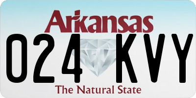 AR license plate 024KVY