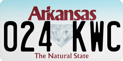 AR license plate 024KWC