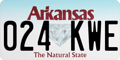 AR license plate 024KWE