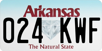 AR license plate 024KWF