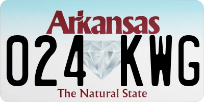 AR license plate 024KWG