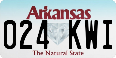 AR license plate 024KWI