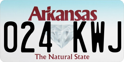 AR license plate 024KWJ