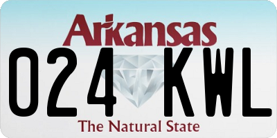 AR license plate 024KWL
