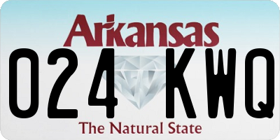 AR license plate 024KWQ
