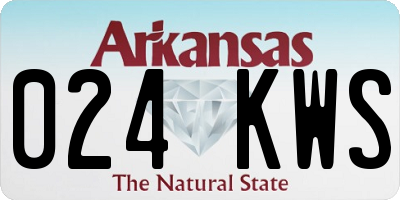 AR license plate 024KWS
