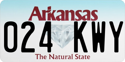 AR license plate 024KWY
