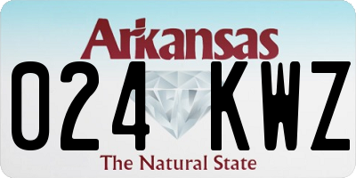 AR license plate 024KWZ