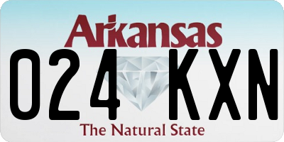 AR license plate 024KXN