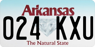 AR license plate 024KXU