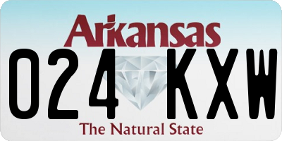 AR license plate 024KXW
