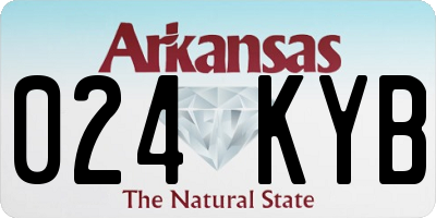AR license plate 024KYB