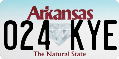 AR license plate 024KYE