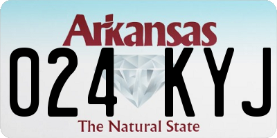 AR license plate 024KYJ
