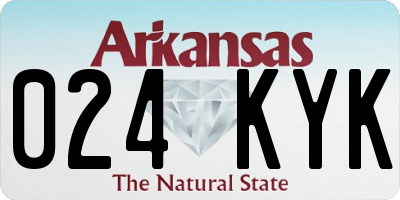 AR license plate 024KYK