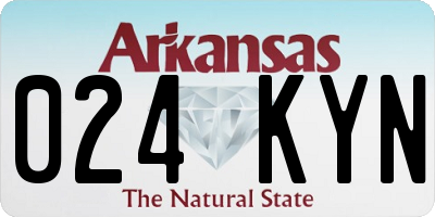 AR license plate 024KYN