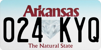 AR license plate 024KYQ