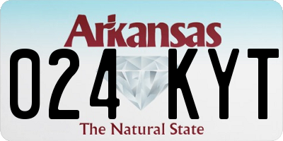 AR license plate 024KYT