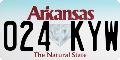 AR license plate 024KYW
