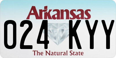 AR license plate 024KYY