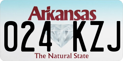 AR license plate 024KZJ