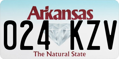 AR license plate 024KZV
