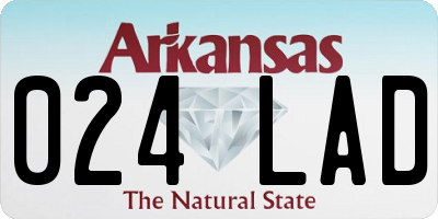 AR license plate 024LAD