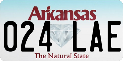 AR license plate 024LAE
