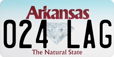 AR license plate 024LAG