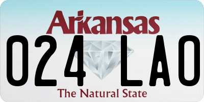 AR license plate 024LAO