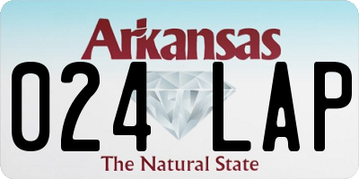 AR license plate 024LAP