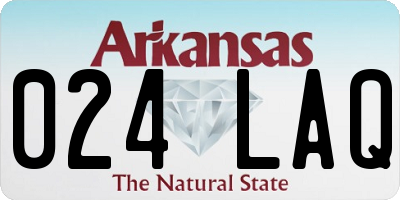 AR license plate 024LAQ