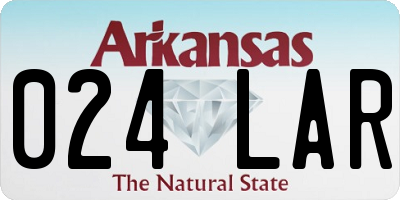 AR license plate 024LAR