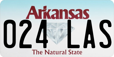 AR license plate 024LAS