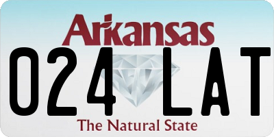 AR license plate 024LAT