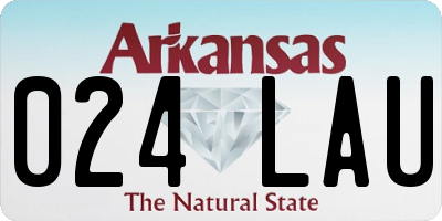AR license plate 024LAU