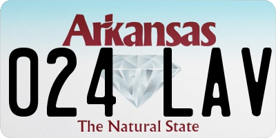 AR license plate 024LAV