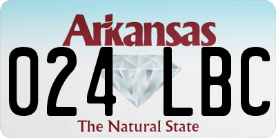 AR license plate 024LBC